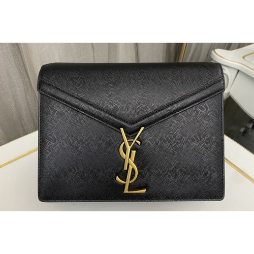 YSL CASSANDRA MEDIUM CHAIN Bag In Black GRAIN DE POUDRE EMBOSSED LEATHER YSL CASSANDRA MEDIUM CHAIN Bag In Black GRAIN DE POUDRE EMBOSSED LEATHER
