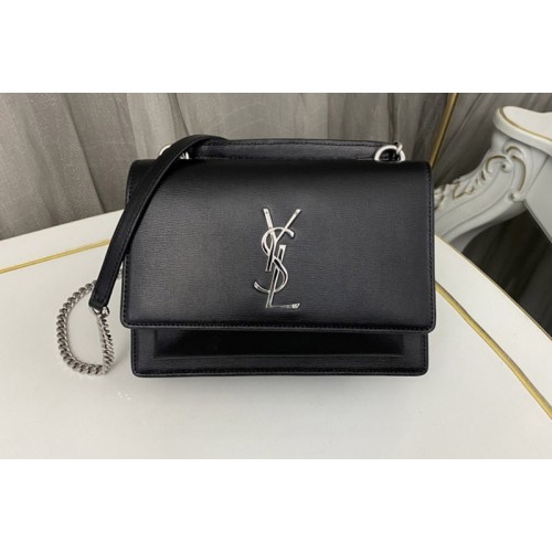 YSL SUNSET CHAIN WALLET Bag IN Black SMOOTH LEATHER YSL SUNSET CHAIN WALLET Bag IN Black SMOOTH LEATHER