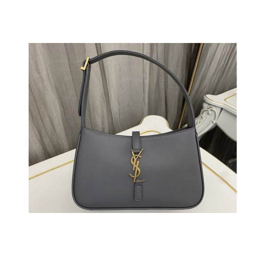 YSL LE 5 À 7 Bag IN Grey SHINY LEATHER