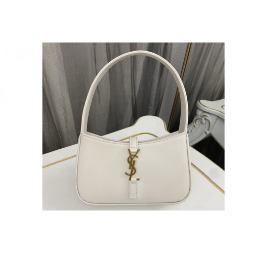 YSL LE 5 À 7 MINI IN SATIN Bag in White Leather YSL LE 5 À 7 MINI IN SATIN Bag in White Leather