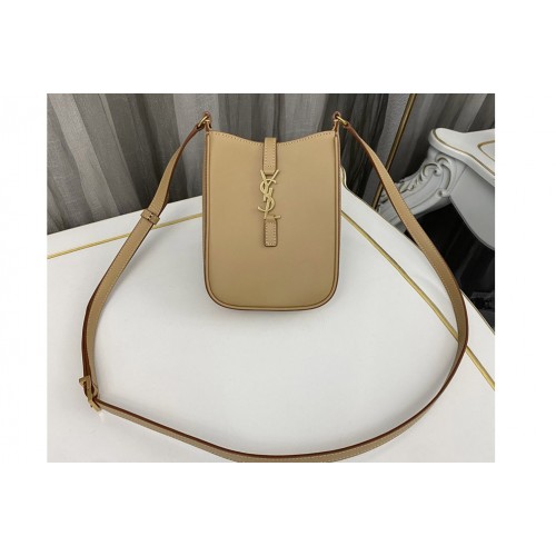 YSL LE 5 À 7 MINI VERTICAL bag IN Brown VEGETABLE-TANNED LEATHER YSL LE 5 À 7 MINI VERTICAL bag IN Brown VEGETABLE-TANNED LEATHER