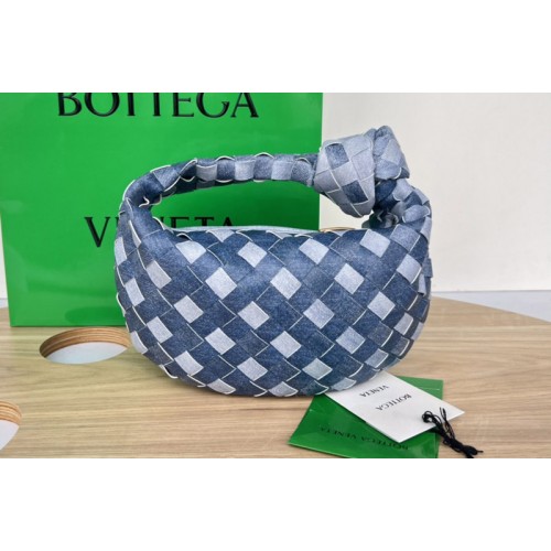 Bottega Veneta Mini Jodie Bag in intrecciato denim effect leather Bottega Veneta Mini Jodie Bag in intrecciato denim effect leather