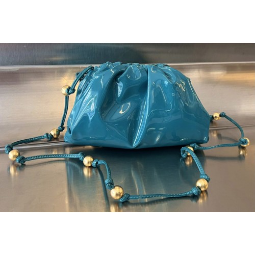 Bottega Veneta Mini Pouch in Blue brushed leather