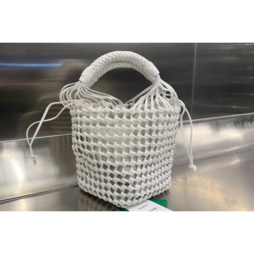 Bottega Veneta Cavallino Bag in White Leather