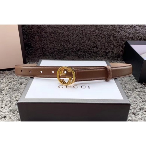 Womens Gucci 25mm Leather belt with Interlocking Gold G buckle in Caramel Leather Womens Gucci 25mm Leather belt with Interlocking Gold G buckle in Caramel Leather