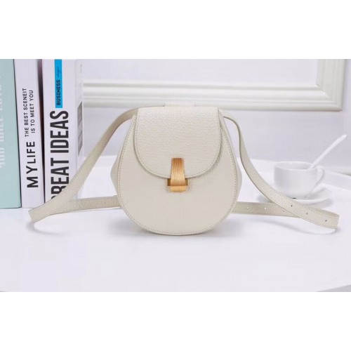 Bottega Veneta Angle Belt Bags White Calf Leather Bottega Veneta Angle Belt Bags White Calf Leather