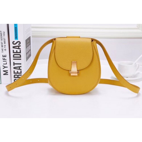 Bottega Veneta Angle Belt Bags Yellow Calf Leather Bottega Veneta Angle Belt Bags Yellow Calf Leather
