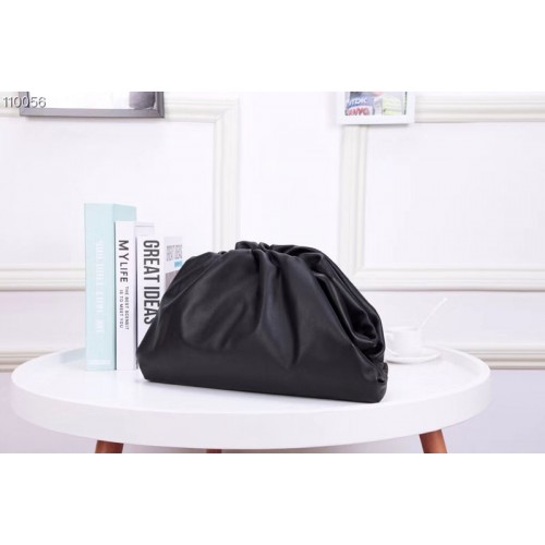 Bottega Veneta The Pouch Bags Black Butter Calf Leather