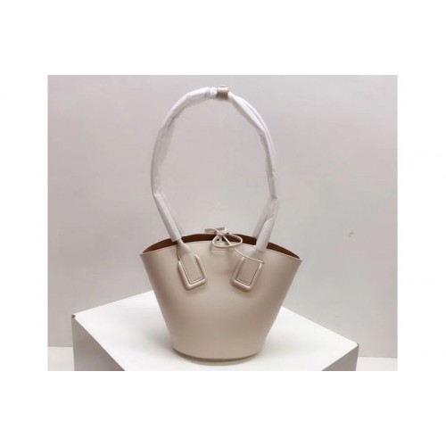 Bottega Veneta Small Basket Tote Bags White French Calf Leather Bottega Veneta Small Basket Tote Bags White French Calf Leather