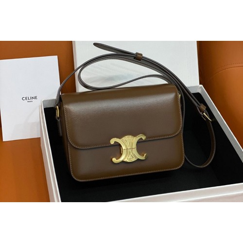 Celine TEEN TRIOMPHE BAG IN Caramel SHINY CALFSKIN