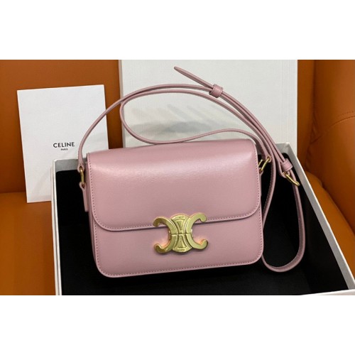 Celine TEEN TRIOMPHE BAG IN Pink SHINY CALFSKIN