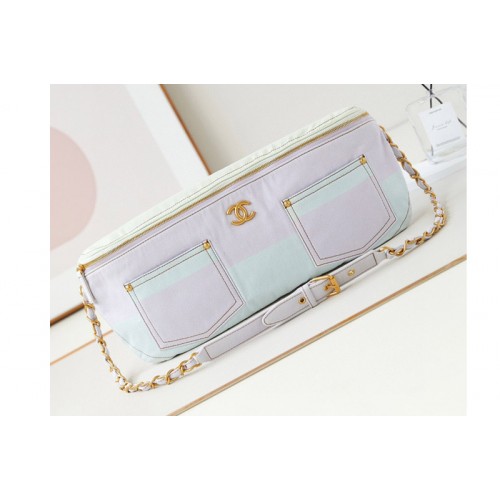 Chanel Bagutte Bag in Multicolor Denim