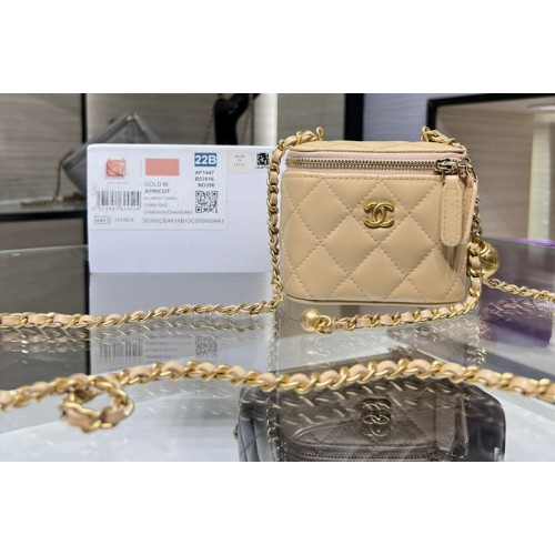 Chanel AP1447 Clutch With Chain in Yellow Lambskin