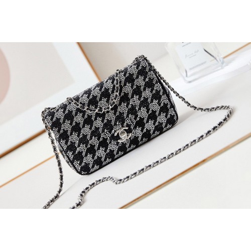Chanel Mini Classic Handbag in Full Diamond