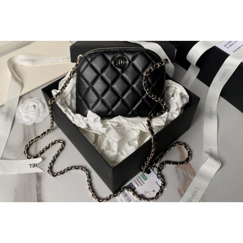 Chanel AP4000 Clutch with Chain in Black Lambskin