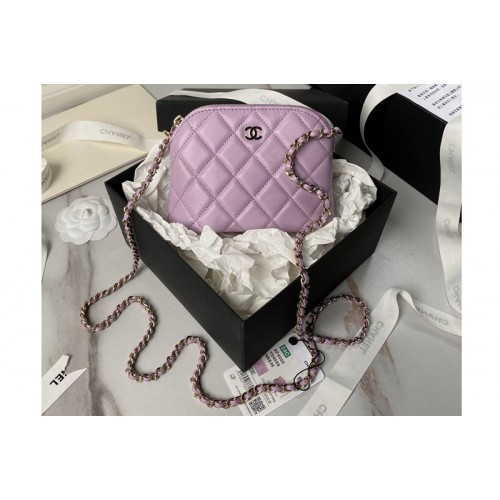 Chanel AP4000 Clutch with Chain in Purple Lambskin