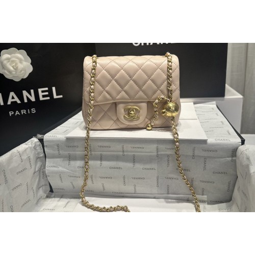 Chanel Mini Flap Bag in Pink Lambskin Leather
