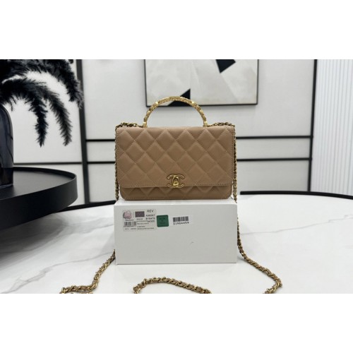 Chanel AP3944 Wallet on Chain in Brown Shiny Lambskin