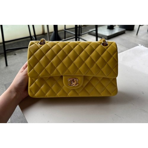 Chanel A01112 Classic 11.12 Handbag in Lemon Lambskin