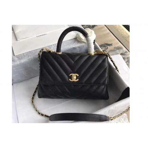 Chanel Small Flap Bag with Top Handle Bags A92990 Black