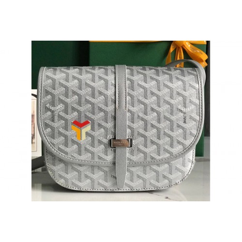 Goyard Belvedere PM bag in Gray Goyardine Canvas