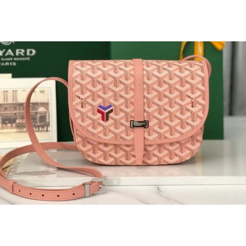 Goyard Belvedere PM bag in Pink Goyardine Canvas Goyard Belvedere PM bag in Pink Goyardine Canvas