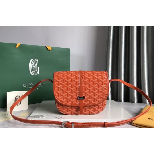 Goyard Belvedere PM bag in Orange Goyardine Canvas