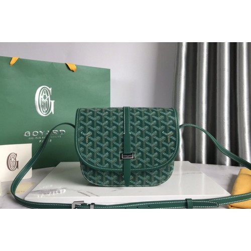 Goyard Belvedere PM bag in Green Goyardine Canvas Goyard Belvedere PM bag in Green Goyardine Canvas