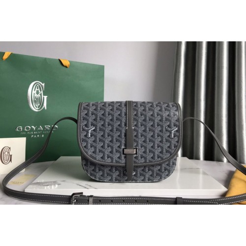 Goyard Belvedere PM bag in Gray Goyardine Canvas Goyard Belvedere PM bag in Gray Goyardine Canvas