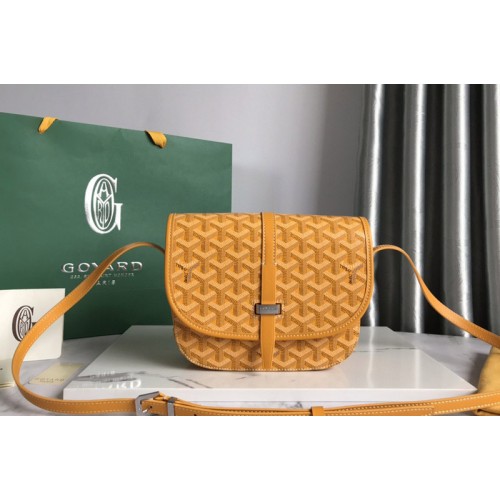 Goyard Belvedere PM bag in Yellow Goyardine Canvas Goyard Belvedere PM bag in Yellow Goyardine Canvas