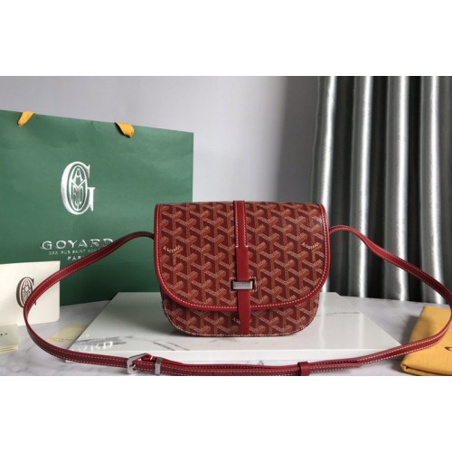 Goyard Belvedere PM bag in Red Goyardine Canvas