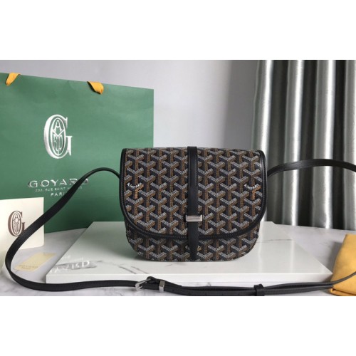 Goyard Belvedere PM bag in Black Goyardine Canvas