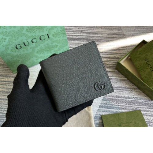Gucci Marmont card case wallet in Grey Leather