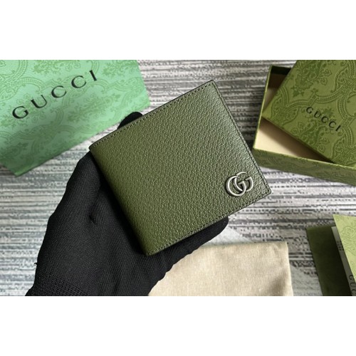 Gucci Marmont leather bi-fold wallet in Green Leather Gucci Marmont leather bi-fold wallet in Green Leather