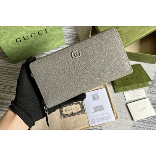 Gucci Marmont zip around wallet in Grey Leather Gucci Marmont zip around wallet in Grey Leather