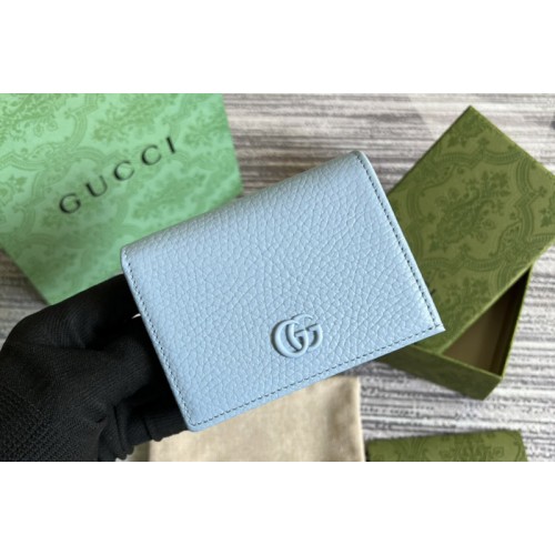 Gucci Marmont card case wallet in Light Blue leather Gucci Marmont card case wallet in Light Blue leather