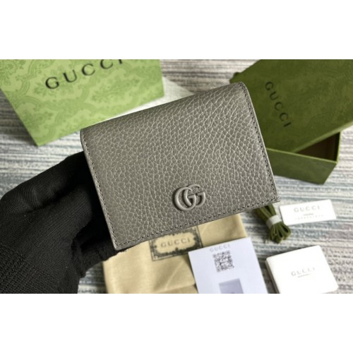 Gucci Marmont card case wallet in Grey leather Gucci Marmont card case wallet in Grey leather