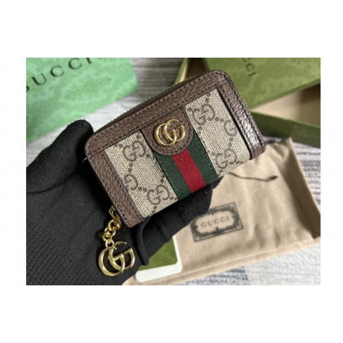 Gucci Ophidia Coin Case in Beige and ebony Supreme Gucci Ophidia Coin Case in Beige and ebony Supreme