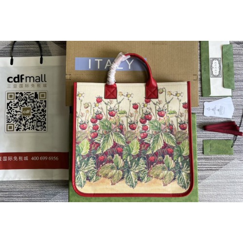Gucci Childrens Tote Bag in Strawberry