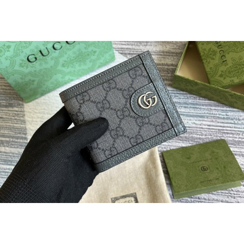 Gucci Ophidia coin wallet in Grey and black Supreme canvas Gucci Ophidia coin wallet in Grey and black Supreme canvas