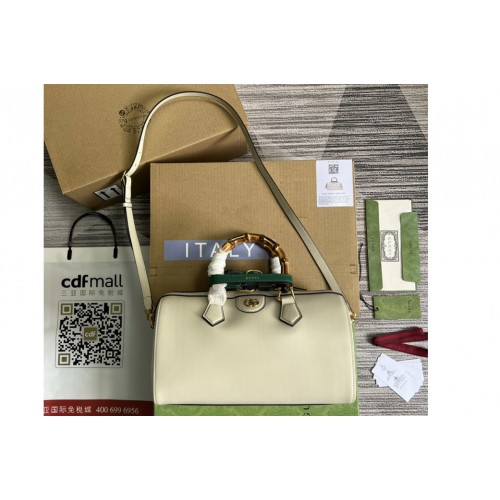 Gucci diana japan limited small top handle bag in White Leather Gucci diana japan limited small top handle bag in White Leather