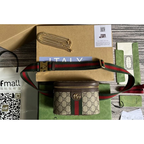 Gucci Ophidia belt bag in Beige and ebony Supreme canvas Gucci Ophidia belt bag in Beige and ebony Supreme canvas