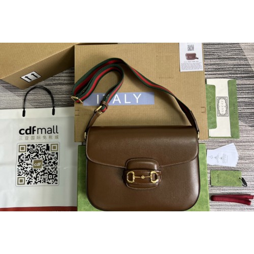 Gucci Horsebit 1955 shoulder bag in Brown leather Gucci Horsebit 1955 shoulder bag in Brown leather