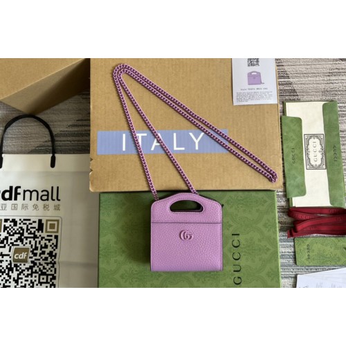 Gucci Marmont top handle card case wallet in Light pink leather Gucci Marmont top handle card case wallet in Light pink leather