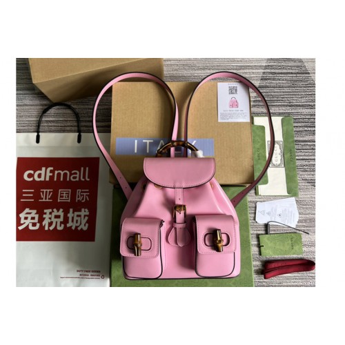 Gucci Bamboo small backpack in Pink leather Gucci Bamboo small backpack in Pink leather