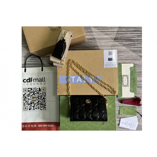 Gucci Matelasse mini bag in Black Matelasse leather Gucci Matelasse mini bag in Black Matelasse leather