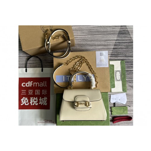 Gucci Horsebit 1955 mini bag in White leather Gucci Horsebit 1955 mini bag in White leather