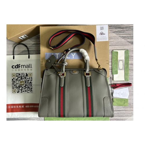 Gucci Bauletto Tote bag in Grey Leather Gucci Bauletto Tote bag in Grey Leather