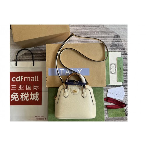 Gucci Diana mini tote bag in White Leather Gucci Diana mini tote bag in White Leather