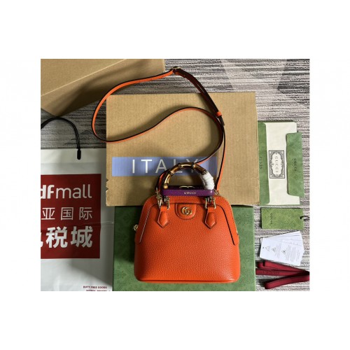 Gucci Diana mini tote bag in Orange Leather Gucci Diana mini tote bag in Orange Leather